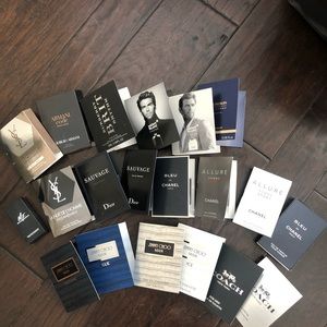 20 assorted men fragrance samples